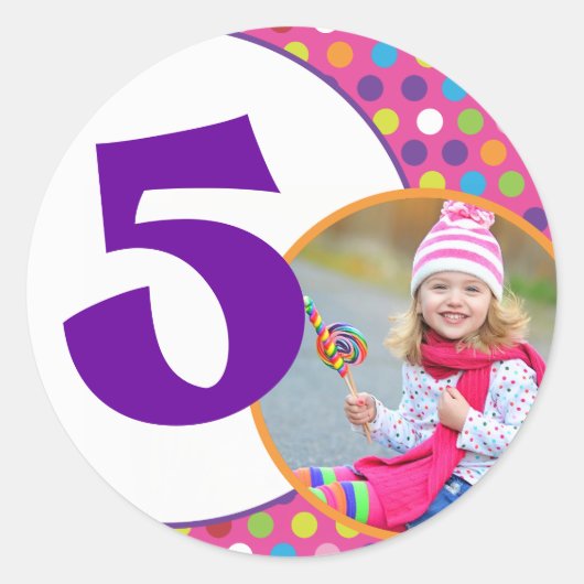 Stickers d'anniversaire décoratifs (Devant)