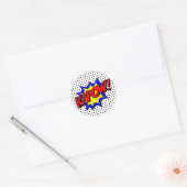 Stickers d'anniversaire du héros Kapow Pop Art Sup (Enveloppe)
