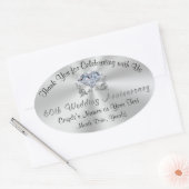 Stickers d'anniversaire Mariage Diamond personnali (Enveloppe)