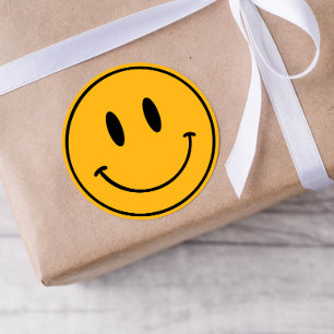 Stickers d'anniversaire Orange Smiley One Happy Du