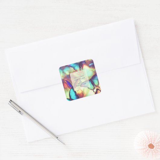 Stickers d'anniversaire papillon (Enveloppe)