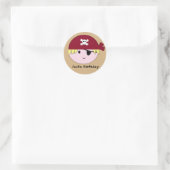 Stickers D'Anniversaire Personnalisé Pirate KRW (Sac)