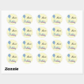 Stickers d'anniversaire personnalisés (Feuille)