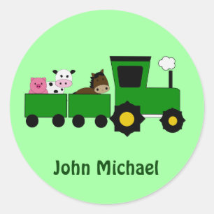 Stickers d'anniversaire pour tracteur de ferme pou