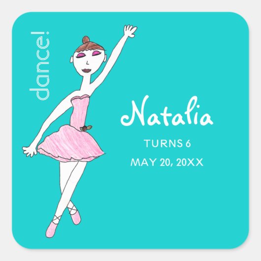 Stickers Danse Ballerina (Devant)