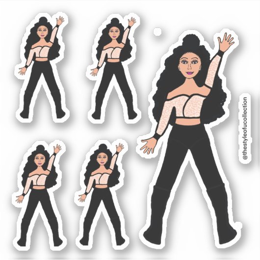 Stickers Danseuse Black Spark #2 (Devant)