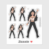 Stickers Danseuse Black Spark #2 (Feuille)