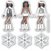 Stickers Danseuse d'argent d'hiver #1 (Devant)