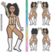 Stickers Danseuse Pastel Lace #2 (Devant)