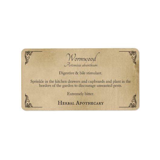 Stickers d'apothicaire (Devant)