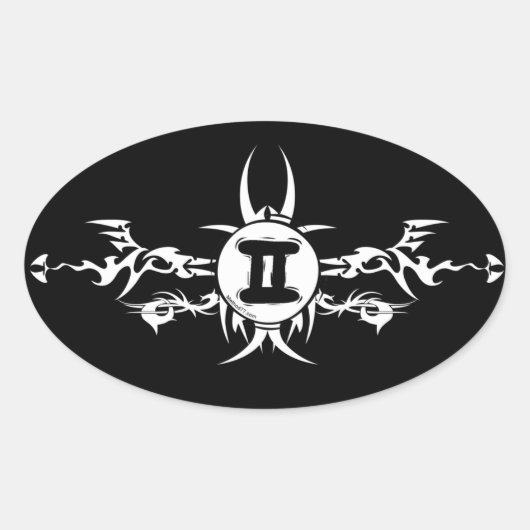 Stickers Dark Tribal Gemini (Devant)