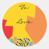 Stickers d'art coloré Hanoukka (1 1/2"/3") (Devant)