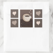 Stickers d'art de l'amour du café (Sac)
