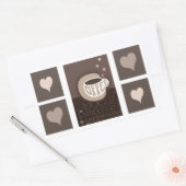 Stickers d'art de l'amour du café (Enveloppe)
