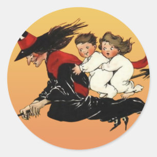 Stickers d'Art d'Halloween vintage : Balade de sor