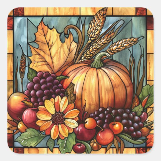 Stickers d'art en verre d'automne (Devant)