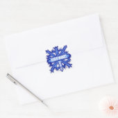 stickers d'art flake bleu de Kirkwood Californie (Enveloppe)