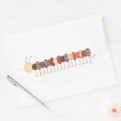 Stickers d'art mignon-Caterpillar #2-Erin Brie Art (Enveloppe)