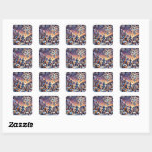 Stickers d'art nocturne d'hiver (Feuille)