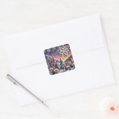Stickers d'art nocturne d'hiver (Enveloppe)