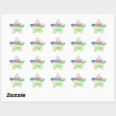 Stickers d'art rose (Feuille)