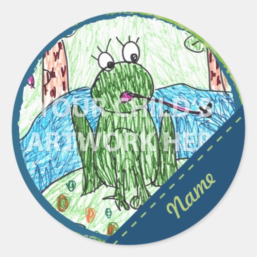 Stickers Dash bleu et vert 6,75 $ (Devant)