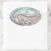 Stickers Date baby shower Sirène et bébé (Sac)