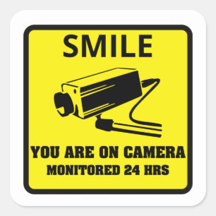 Stickers d'avertissement de la caméra de sécurité