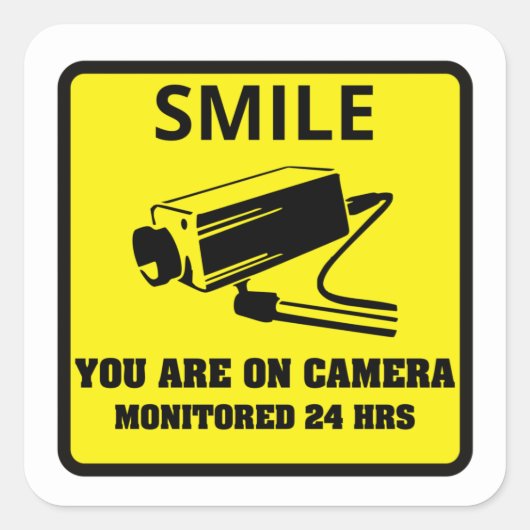 Stickers d'avertissement de la caméra de sécurité (Devant)