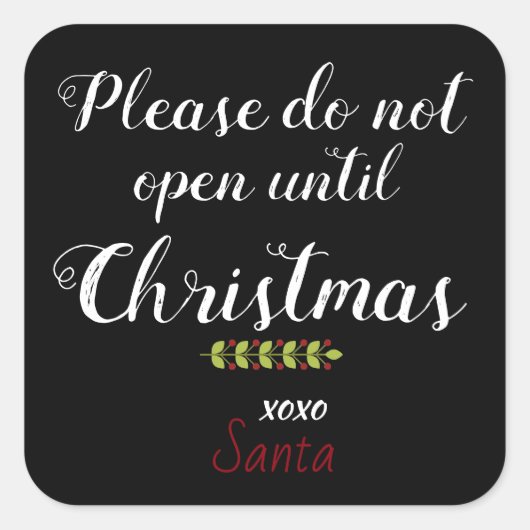 Stickers d'avertissement de paquet père Noël pour  (Devant)