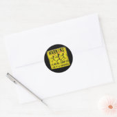 Stickers d'avertissement de zombies flamboyants (Enveloppe)