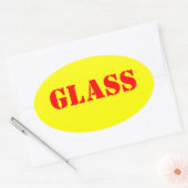 Stickers d'avertissement en verre (Enveloppe)