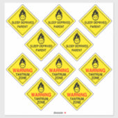 Stickers d'avertissement parental (Feuille)