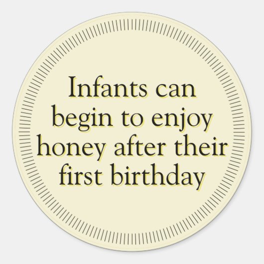 Stickers d'avertissement pour bébé en ambre (Devant)