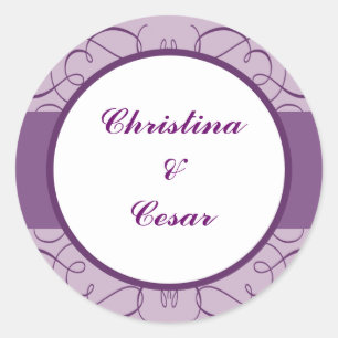 Stickers de 20 à 1,5 po Favor Royal Purple Crown/S