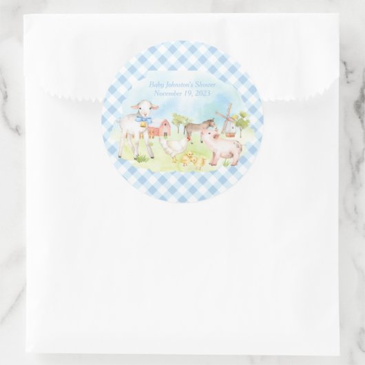 Stickers de Baby shower d'animal de ferme pour les (Sac)