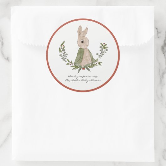 Stickers de Baby shower de lapin doux Favoriser le (Sac)