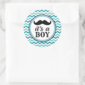 Stickers de Baby shower de moustache Little Man -  (Sac)