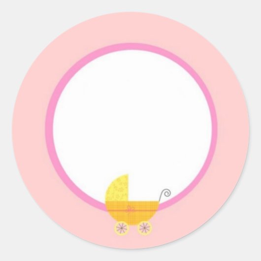 Stickers de Baby shower pour bébé doux (Devant)