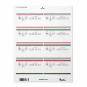 Stickers de badge de nom de flocon de neige (Feuille entière)