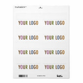 Stickers de badge de nom vierge Logo personnalisé  (Feuille entière)