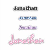 Stickers de balise de nom personnalisable (Devant)