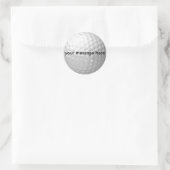 Stickers de balle de golf à message personnalisé (Sac)
