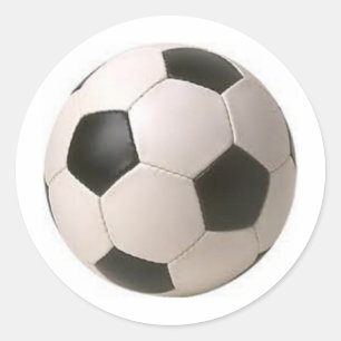 Stickers de balle de soccer noir et blanc