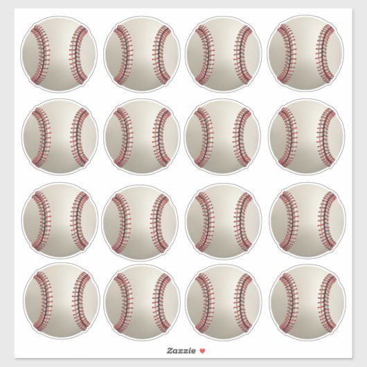 Stickers De Baseball (Feuille)