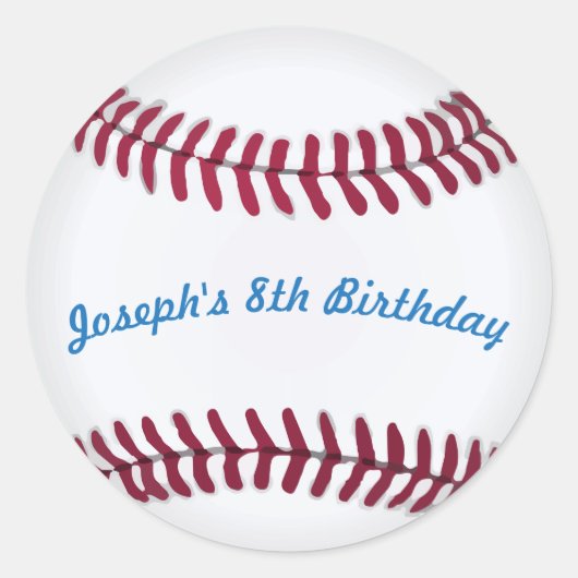 Stickers de baseball avec des mots personnalisés (Devant)