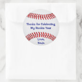 Stickers de baseball de base-ball avec VOTRE TEXTE (Sac)