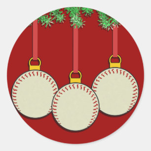 Stickers de baseball de Noël