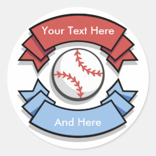Stickers de baseball personnalisés