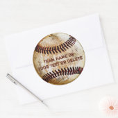 Stickers de baseball personnalisés avec VOTRE TEXT (Enveloppe)
